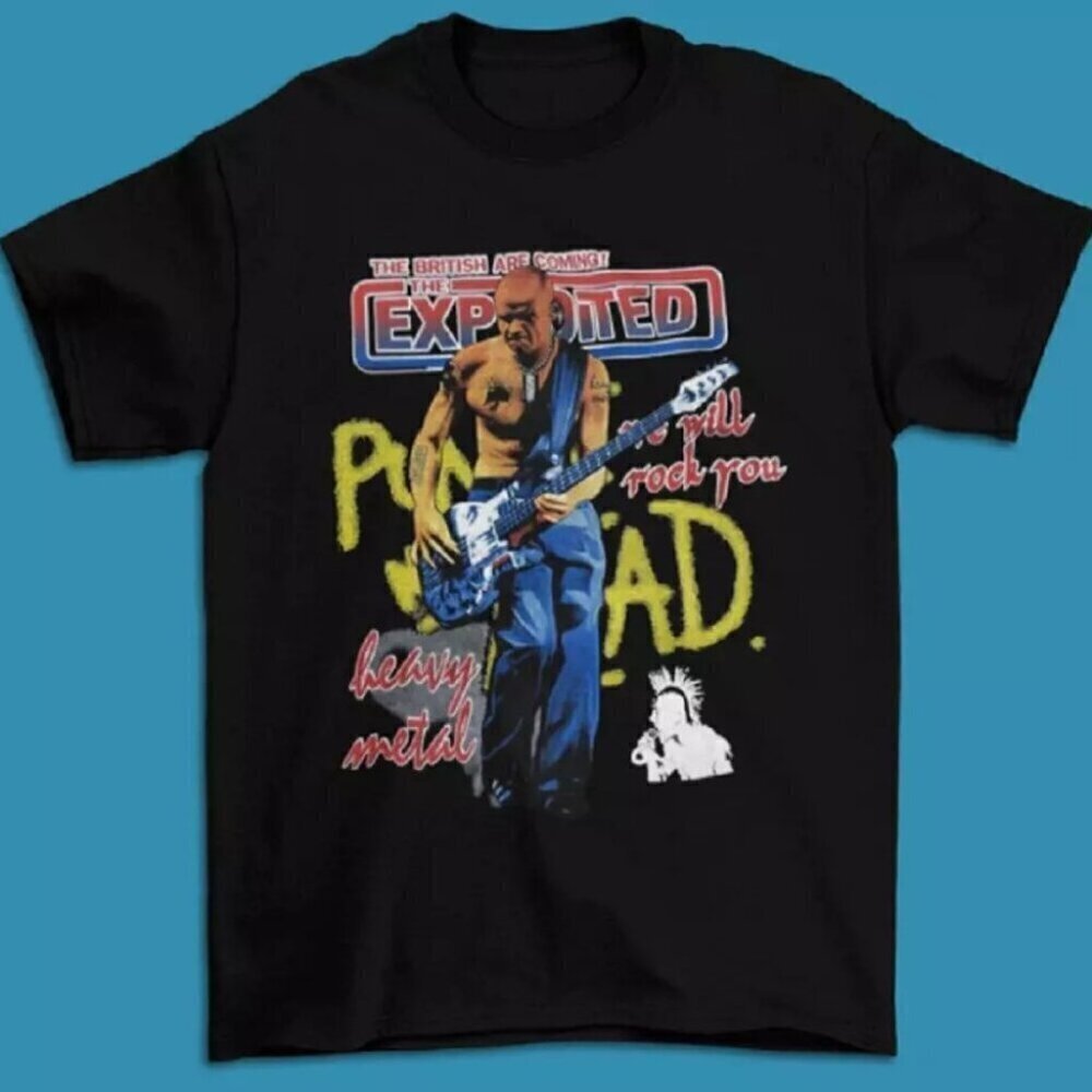 Heavy Metal Rock You The Exploited Punks Not Dead Fan Graphic Parent T-Shirt .